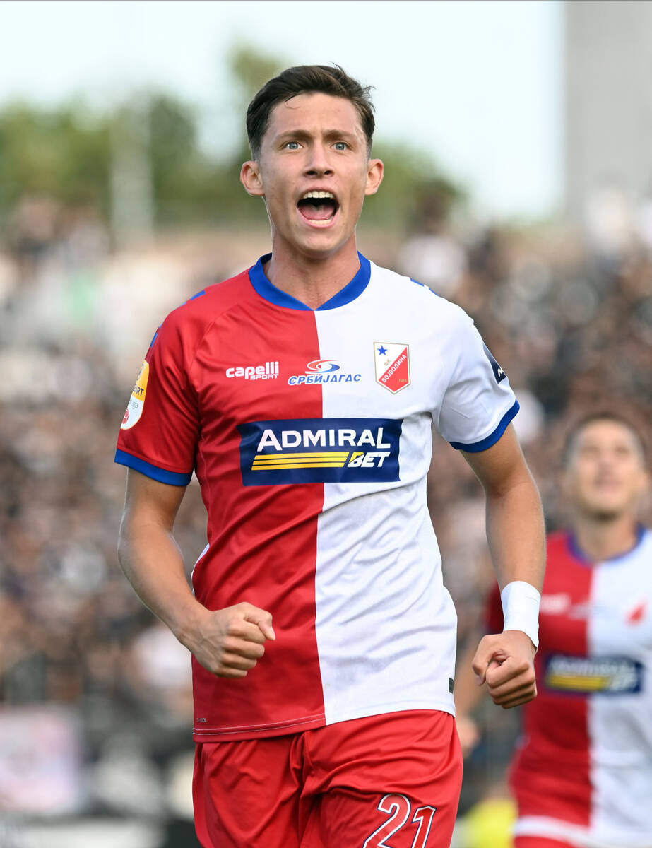 Fudbaler Vojvodine Milan Kolarević.