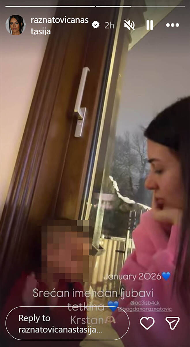 Anastasija Ražnatović čestitala Krstanu imendan 3.jpg
