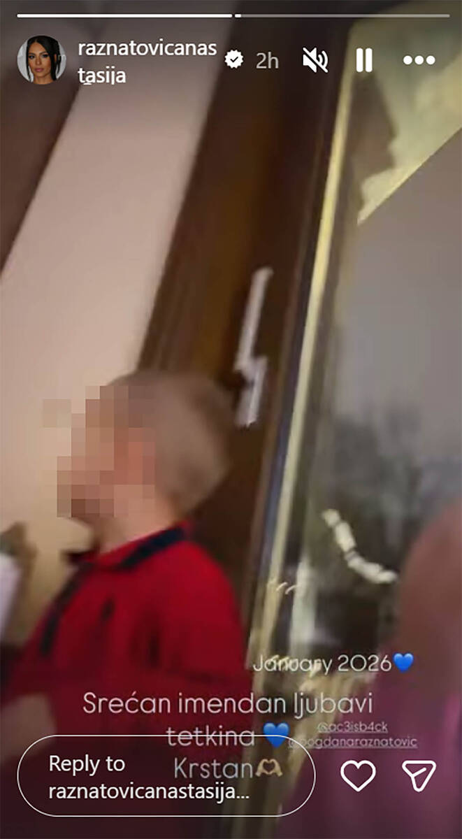 Anastasija Ražnatović čestitala Krstanu imendan 1.jpg