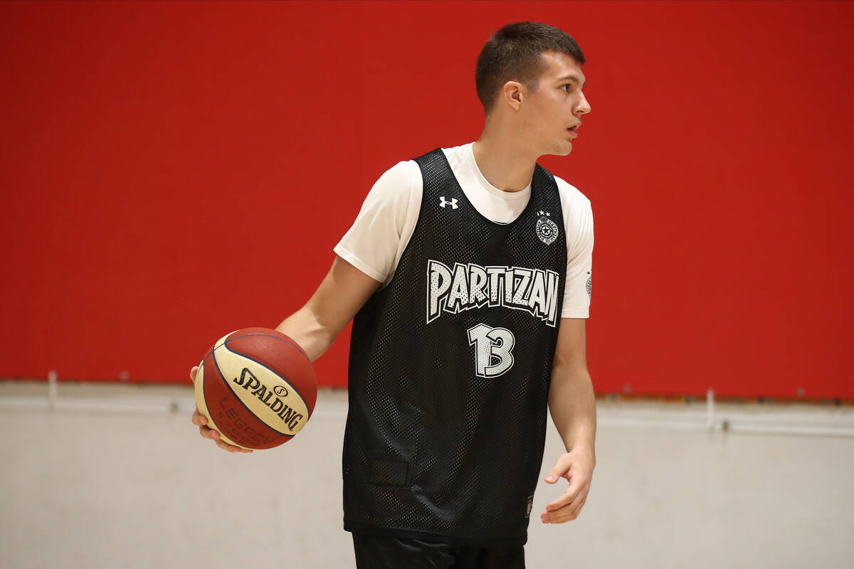 Đorđije Jovanović na treningu u Partizanu
