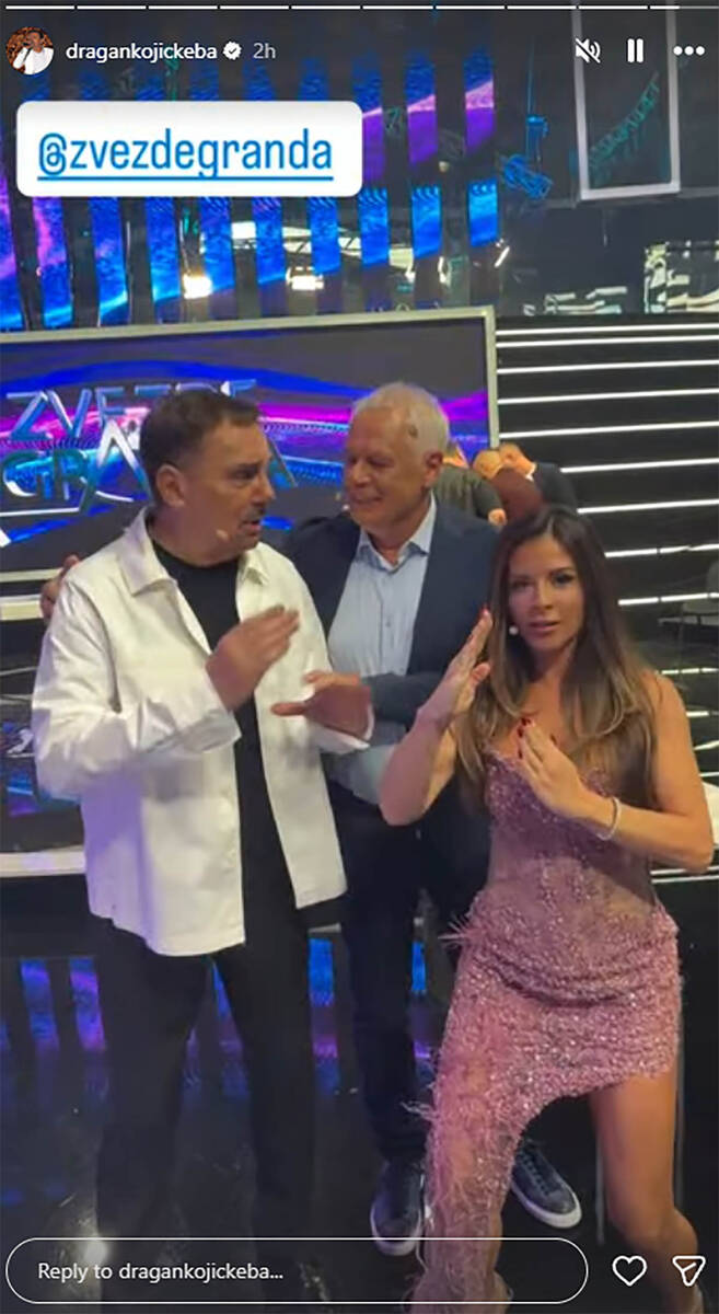 Dragan Kojić Keba i Ana Sević na snimanju ZG