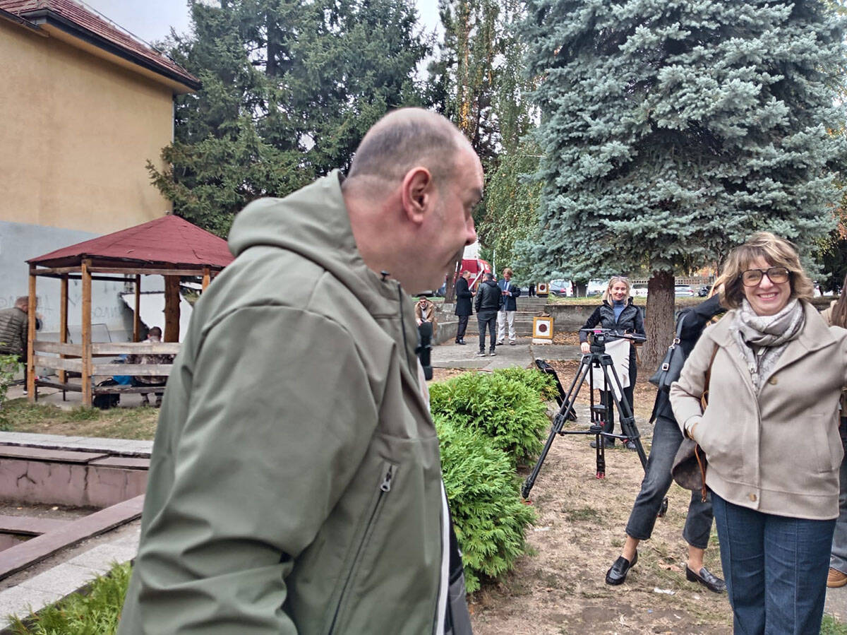 Ljuba Bandović na snimanju serije Grad bola (1).jpg