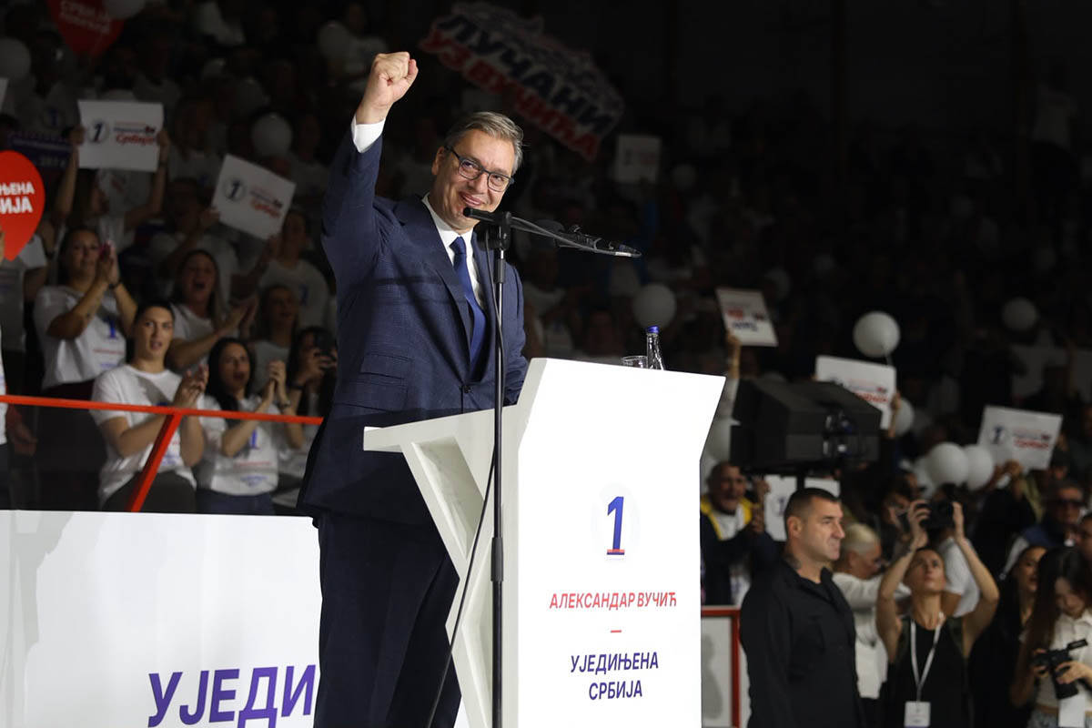 Skup liste Ujedinjena Srbija u Čačku, Aleksandar Vučić2.jpg