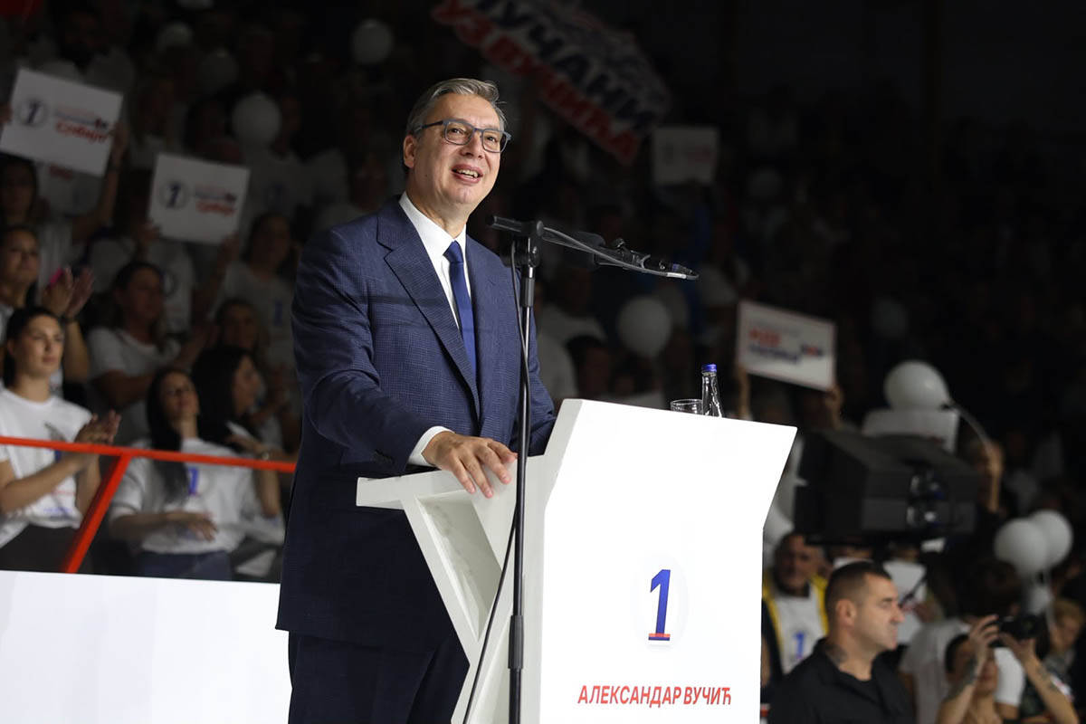 Skup liste Ujedinjena Srbija u Čačku, Aleksandar Vučić2.jpg