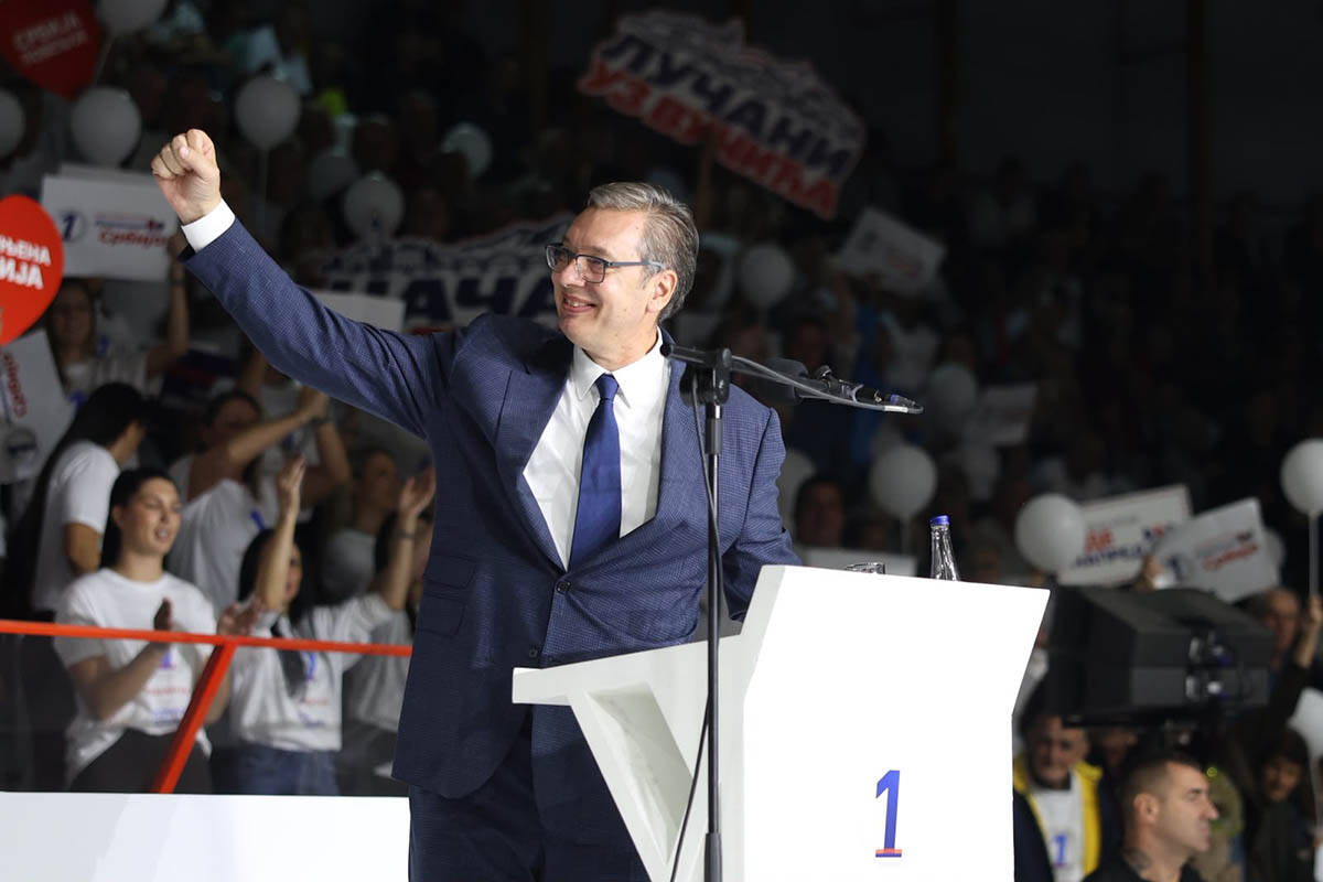 Skup liste Ujedinjena Srbija u Čačku, Aleksandar Vučić2.jpg