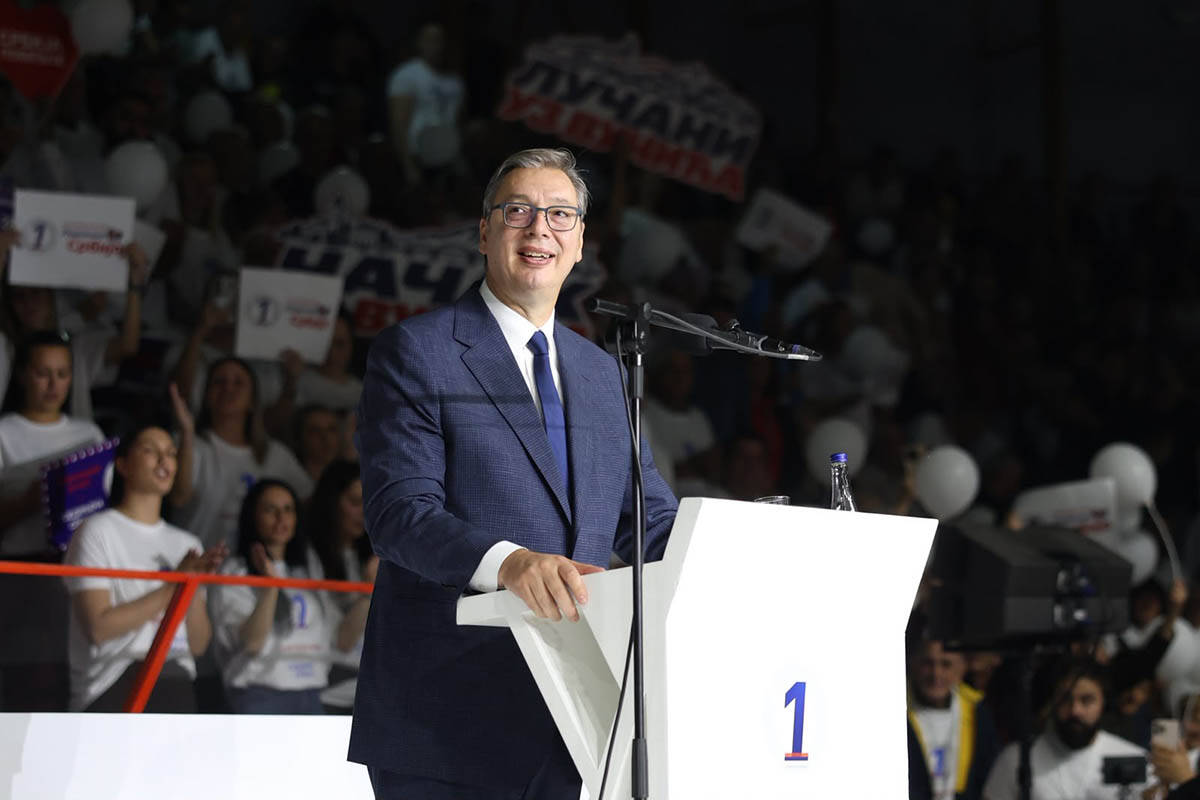 Skup liste Ujedinjena Srbija u Čačku, Aleksandar Vučić2.jpg