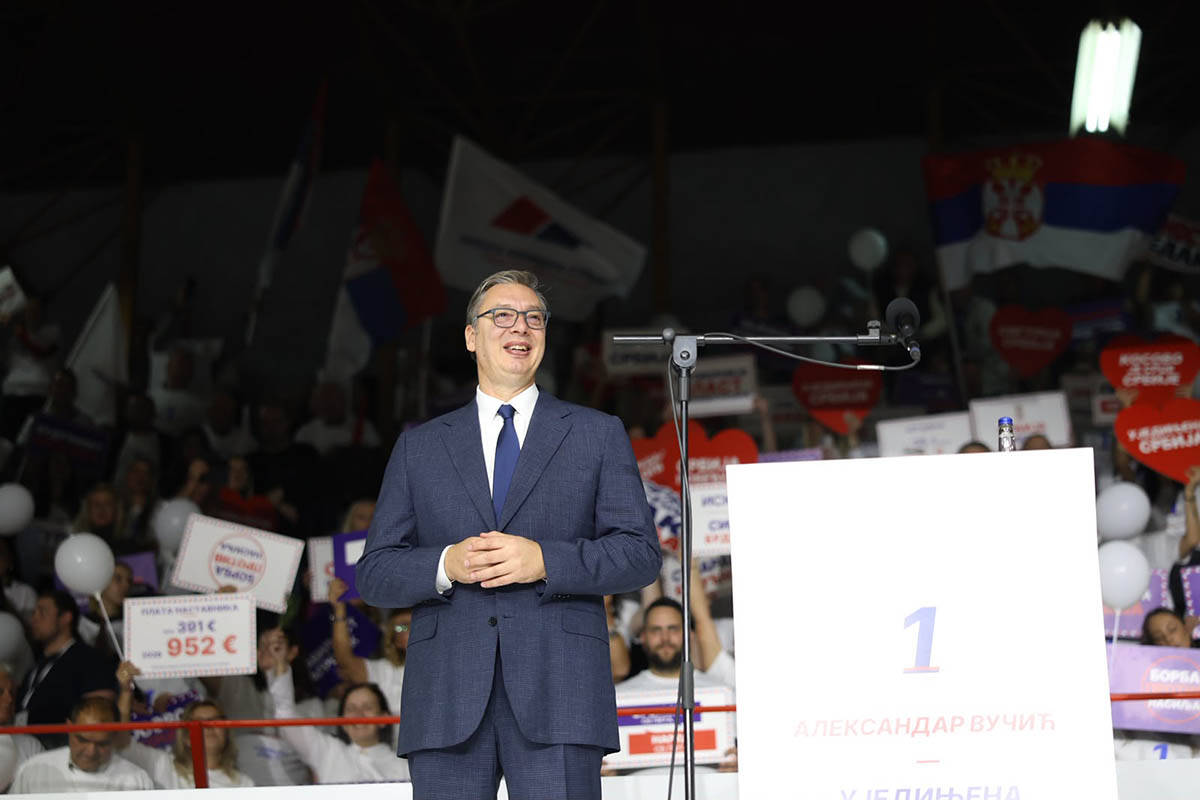 Skup liste Ujedinjena Srbija u Čačku, Aleksandar Vučić2.jpg