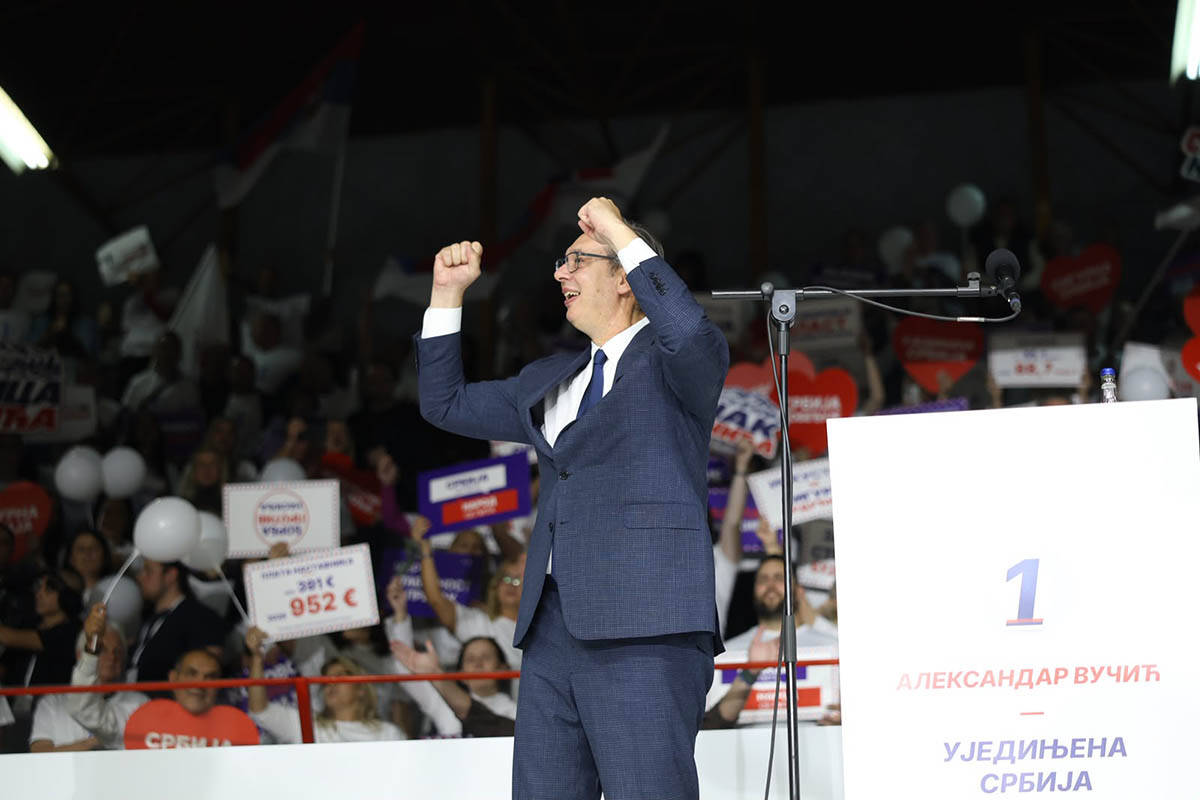 Skup liste Ujedinjena Srbija u Čačku, Aleksandar Vučić2.jpg