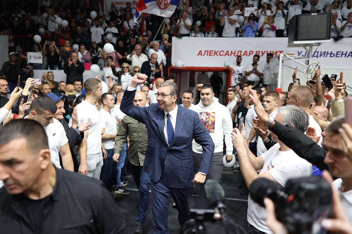 Skup liste Ujedinjena Srbija u Čačku, Aleksandar Vučić2.jpg