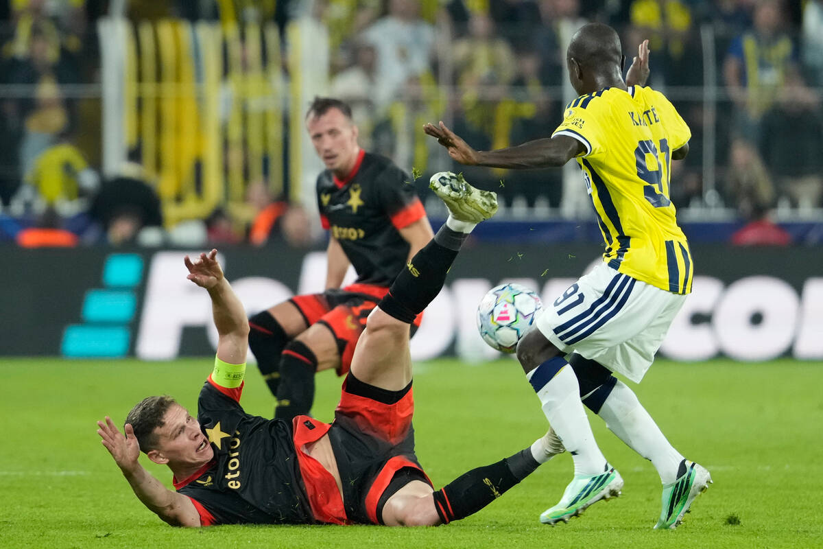 Detalj utakmice Fenerbahče Slavija Prag
