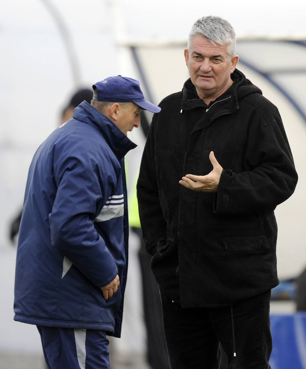 Radmilo Jovanović kao trener Hajduka iz Kule