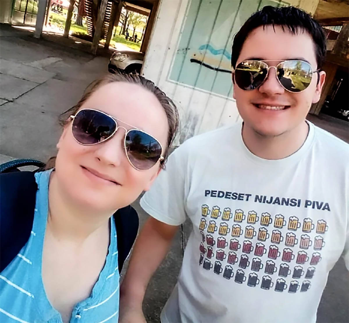 Žarko Stevanović Tragač i supruga Jelena