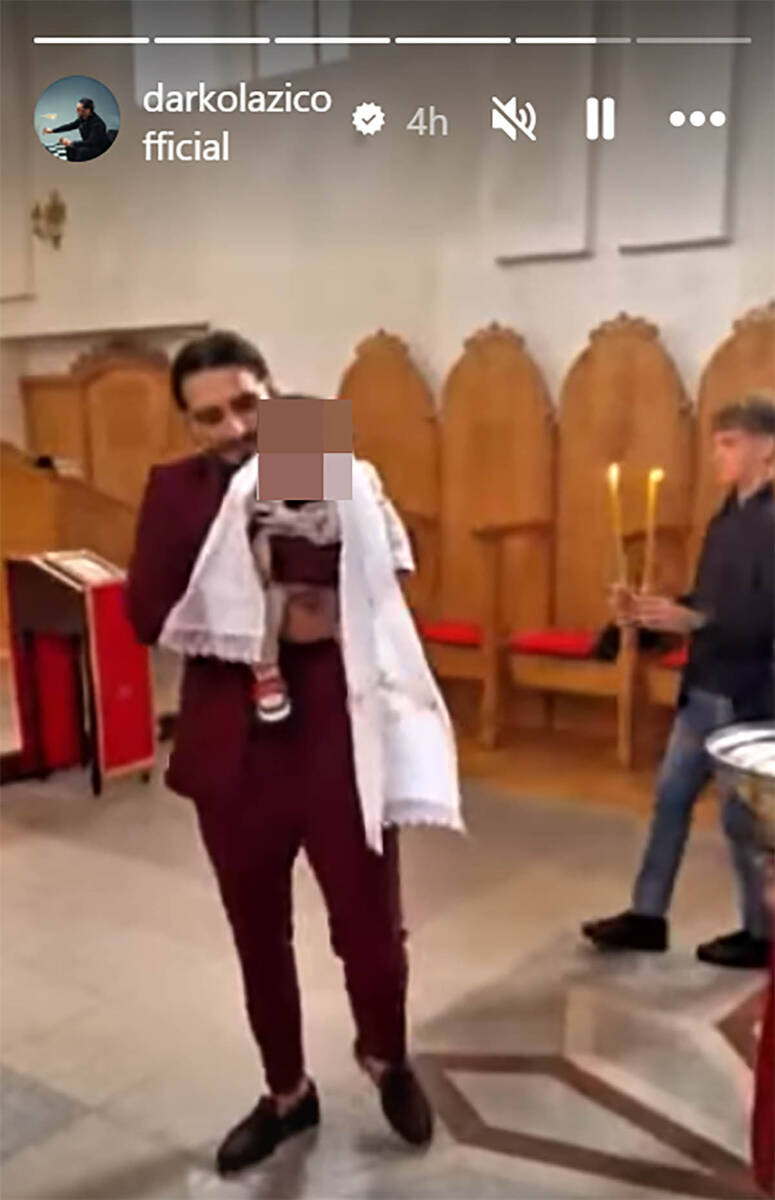 Darko Lazić krstio kumu dete 1.jpg