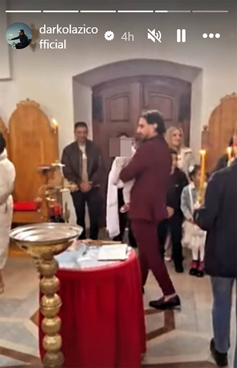 Darko Lazić krstio kumu dete 1.jpg