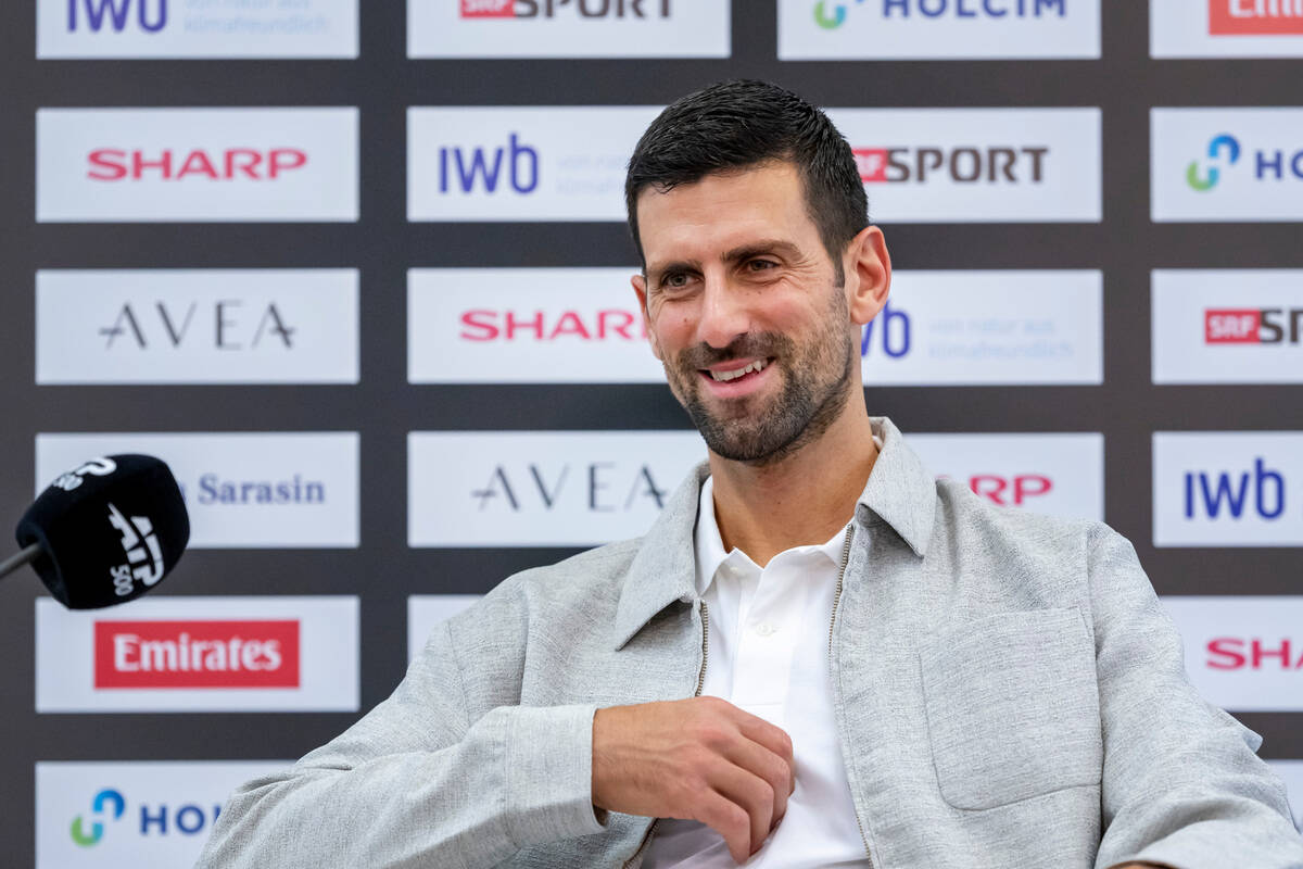 Novak Đoković na konferenciji za novinare u Švajcarskoj