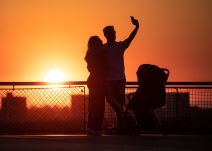 kalemegdan zalazak sunca zaljubljeni parovi fotografije