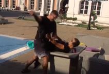 kristijan gurnuo miljanu u bazen zadruga