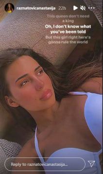 Anastasija Ražnatović bez šminke