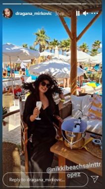 dragana mirkovic helikopterom na letovanje