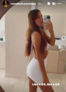 Anastasija Ražnatović se snimala u seksi haljini