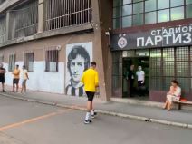 Kairat pred meč sa Crvenom zvezdom trenirao na stadionu Partizana