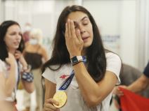 Milica Mandić, Doček, Tokyo 2020 (4)