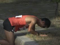 Japanski atletičar povraća