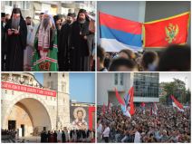 Doček ispred hrama u Podgorici