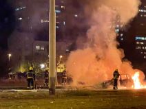 Zapalio se auto na Novom Beogradu