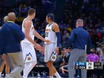 Nikola Jokić i trener Majkl Meloun