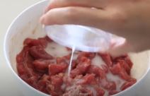 soda bikarbona i meso