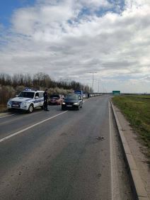 Zapalio se automobil na Zrenjaninskom putu
