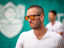 Novak Djokovic, Zagrevanje pred mec, Rubljov (3).jpg