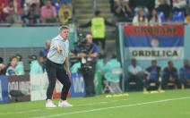 Dragan Stojković Piksi slika na poluvremenu Srbija Švajcarska