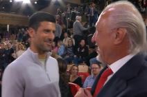 Novak Đoković na meču Partizan Monako