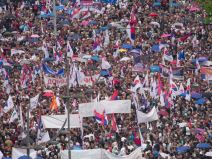Miting u beogradu uživo 26 maj SNS srbija nade