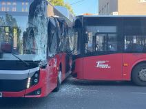 Sudar 2 autobusa u Beogradu