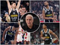 Željko Obradović, Aleksa Avramović,  Zek Ledej, Kevin Panter, Pi Džej Doužer