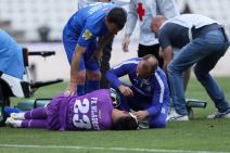 FK Partizan Mladost Lučani Hitna pomoć na terenu, sudar fudbalera Mladlosti