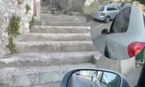 Evo stepenica u Ulcinju niz kojih se Beograđanin po imenu Saša spustio automobilom (3).jpg