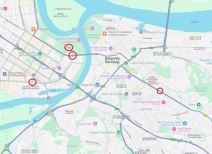 Mapa tačnih lokacija 4 kamere koje automatski detektuju prekoračenje brzine.jpg