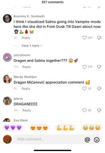 Dragan Mićanović, Salma Hajek komentari