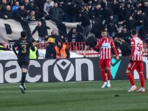 Ibrahim Zubairu gol za Partizan protiv Crvene zvezde u 175. večitom derbiju