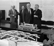 Bora Stanković kod projekta Beogradske arene 1994