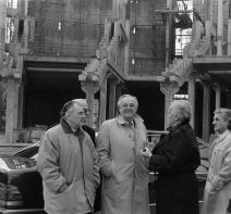 Bora Stanković i Raša Šaper na gradilištu Beogradske arene