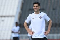 Milan Lola Smiljanić  bivši fudbaler Partizana na utakmici Superlige Prvenstva Srbije protiv Vozdovca