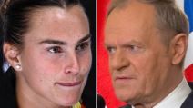 Arina Sabalenka Donald Tusk