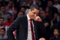 Janis Sferopulos trener kosarkasa Crvene zvezde na utakmici Evrolige protiv Žalgirisa