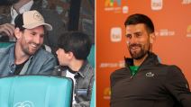 Lionel Mesi sa sinom i Novak Đoković