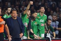 Ergin Ataman trener Panatinaikosa na utakmici protiv Partizana